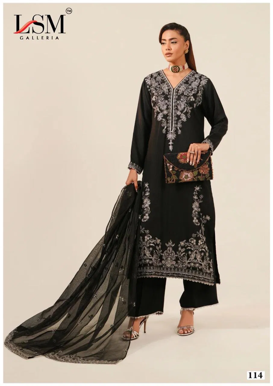 Black & White Vol 1 By Lsm Lawn Cotton Wholesale Pakistani Dress Material In India